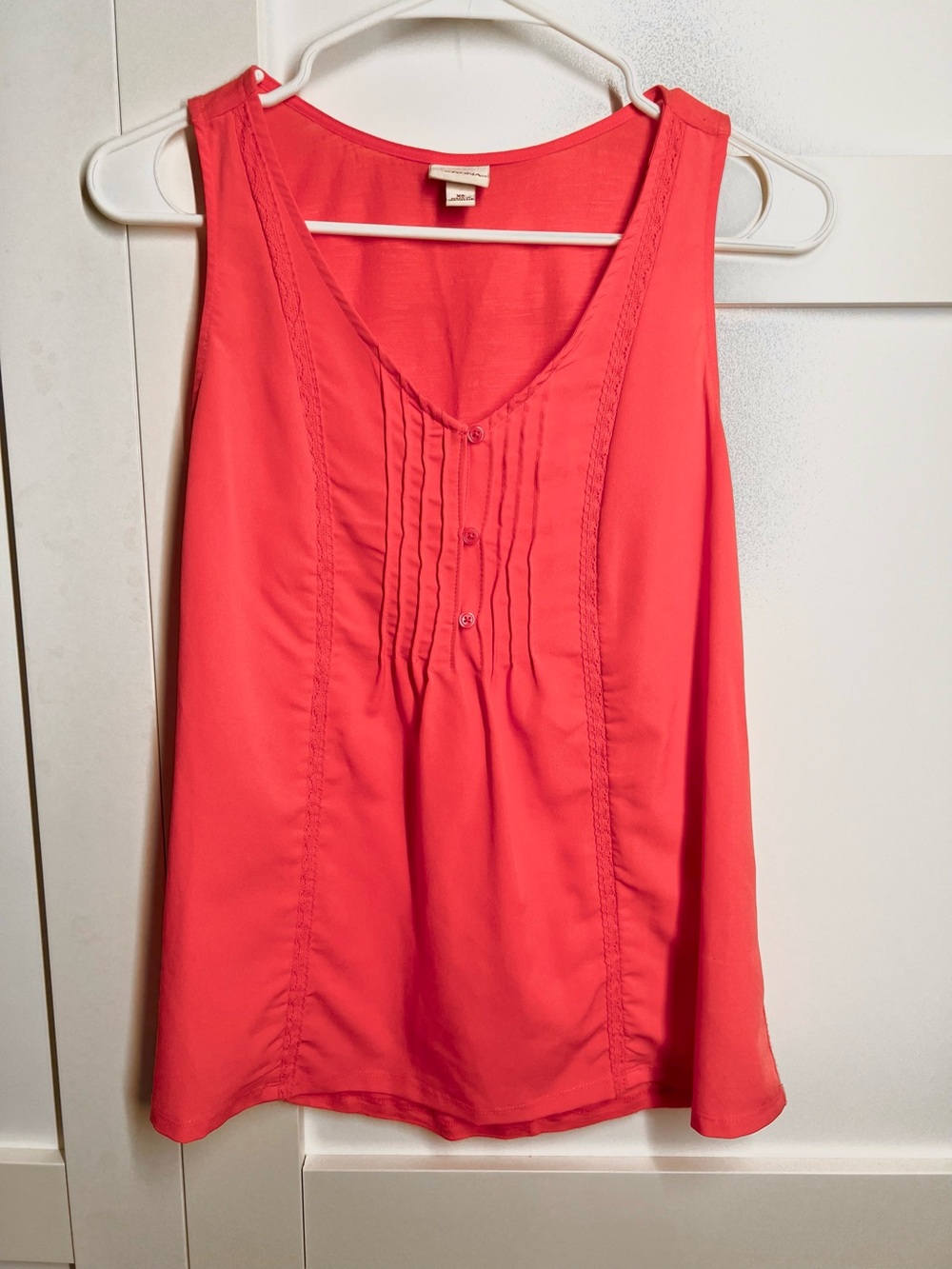 Merona Coral Pink Sleeveless V-Neck Camisole